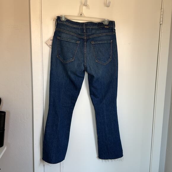 New Mother The Insider Crop Step Fray Jeans Size 27 NWT Bad Reputation - Picture 4 of 5